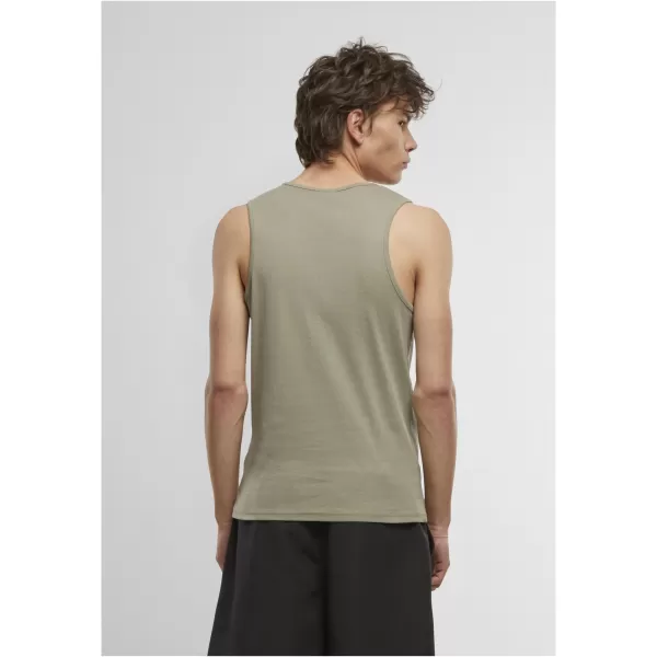  Pánské triko URBAN CLASSICS TB7650A PALE OLIVE/WHITE 