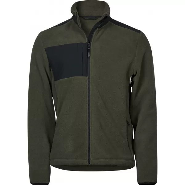  Pánská mikina Tee Jays | TJ 9120 DEEP GREEN/BLACK 