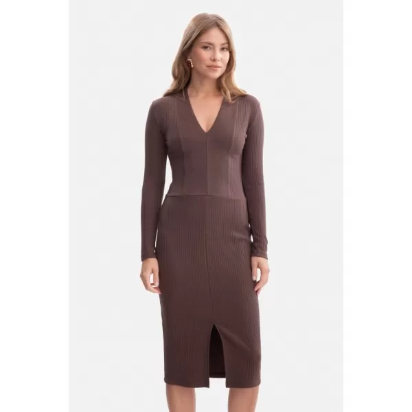  Dámské šaty BEWEAR B307 BROWN 