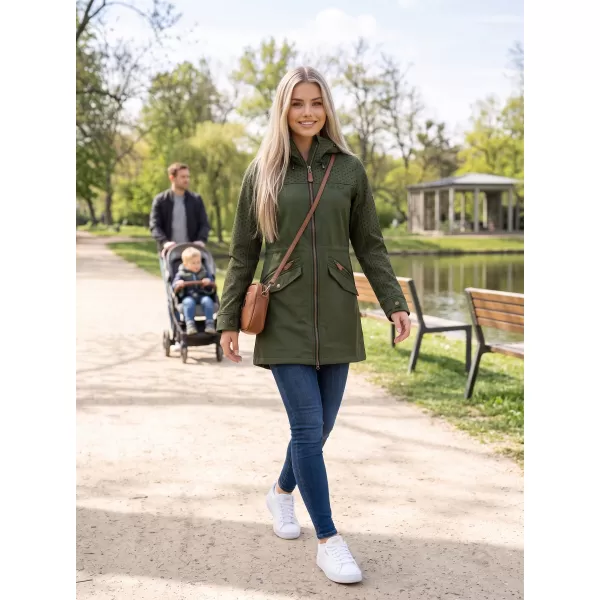  Dámská softshellová bunda ALTISPORT GEMEE KHAKI 