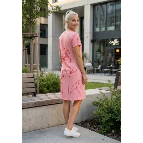  Dámské prodloužené triko/šaty premium ALTISPORT VOJ/ALW075SAT02 PEACH 