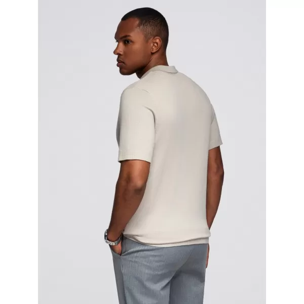  Pánské polo triko OMBRE OM-POSS-0159 LIGHT GREY 