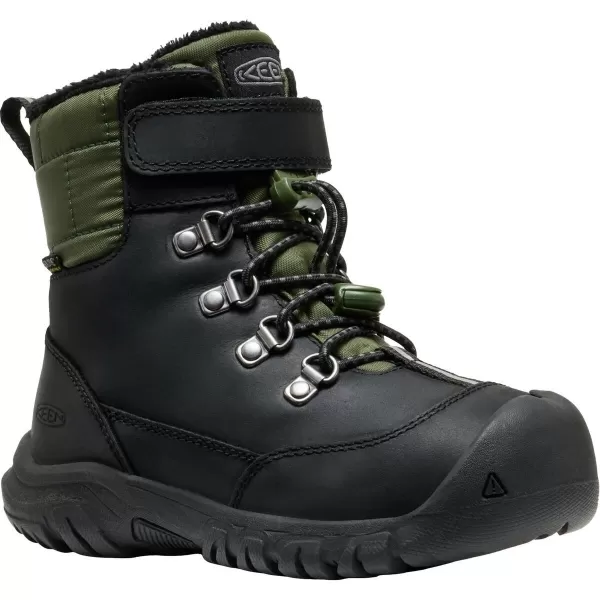  Dětské zimní boty KEEN KANIBOU WP BLACK/BRONZE GREEN 