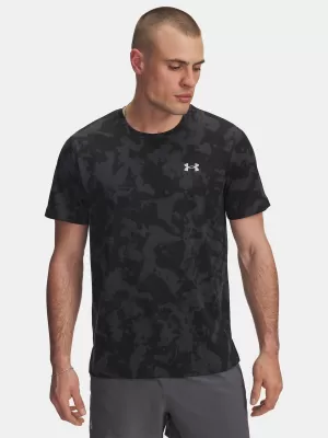 Pánské triko UNDER ARMOUR UA LAUNCH PRINTED SS 6006110-016 ŠEDÁ