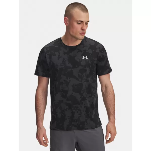  Pánské triko UNDER ARMOUR UA LAUNCH PRINTED SS 6006110-016 ŠEDÁ 