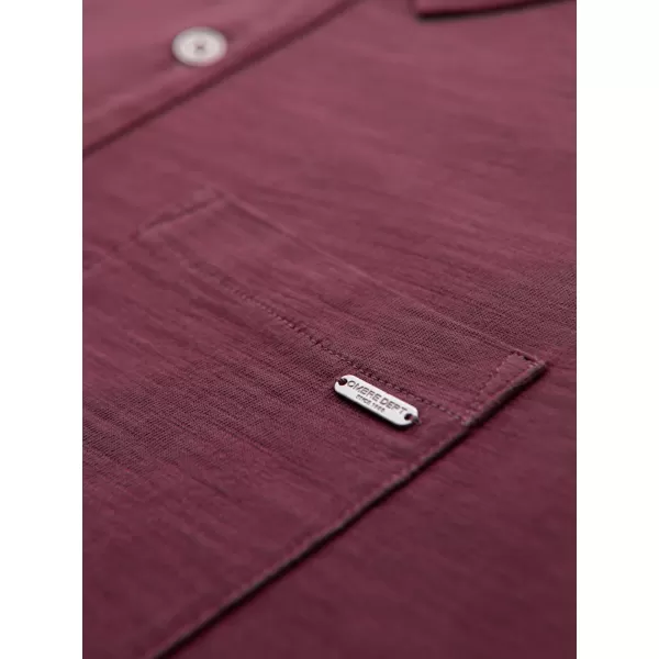  Pánské triko s límečkem OMBRE OM-POWS-0142 MAROON 