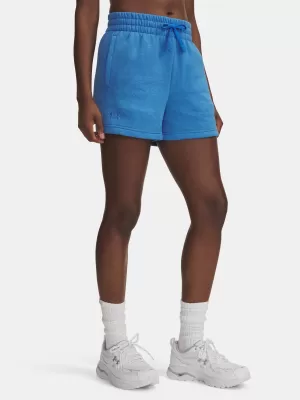 Dámské kraťasy UNDER ARMOUR RIVAL FLEECE SHORT 1382723-402 MODRÁ