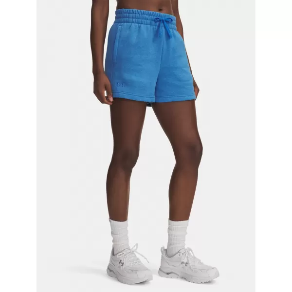  Dámské kraťasy UNDER ARMOUR RIVAL FLEECE SHORT 1382723-402 MODRÁ 