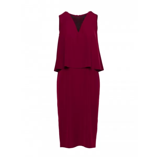  Dámské šaty STYLOVE S422 MAROON 