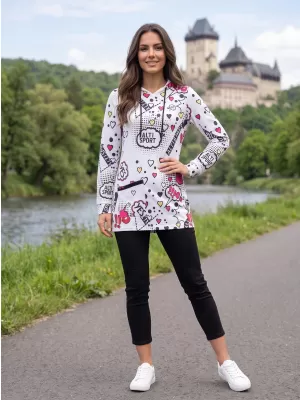 Dámská mikina ALTISPORT GITA BÍLÁ