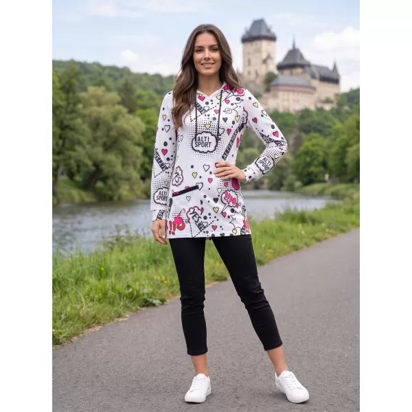  Dámská mikina ALTISPORT GITA BÍLÁ 