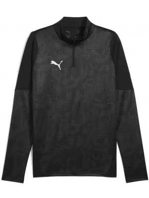 Pánská mikina PUMA TEAMCUP TRAINING 1/4 ZIP TOP 659164_03 PUMA BLACK/PUMA SILVER
