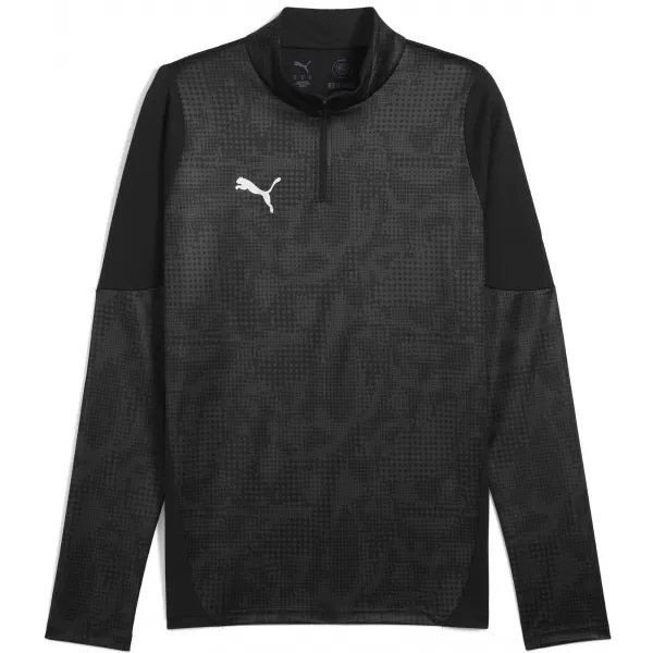  Pánská mikina PUMA TEAMCUP TRAINING 1/4 ZIP TOP 659164_03 PUMA BLACK/PUMA SILVER 