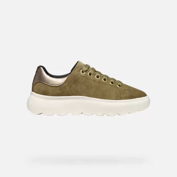  Dámské tenisky GEOX SPHERICA EC4.1 G009311 KHAKI 
