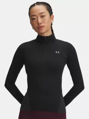 Dámské triko UNDER ARMOUR UA VANISH SEAMLESS 1/4 ZIP 6000644-003 ČERNÁ