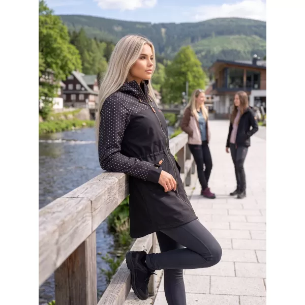  Dámská softshellová bunda ALTISPORT GEMEE ČERNÁ 