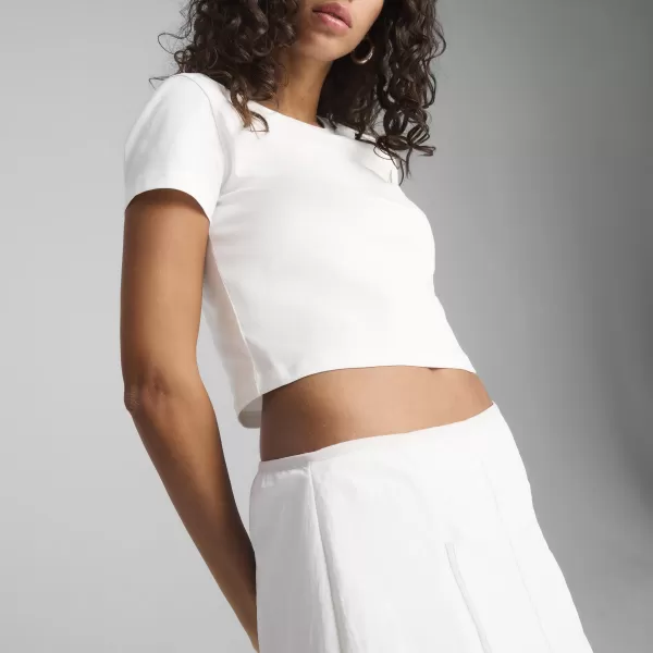  Dámské triko PUMA WARDROBE ESS BABY TEE 62974502 PUMA WHITE 