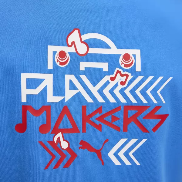  Pánské triko PUMA NEYMAR JR PLAYMAKER TEE 66032110 PUMA TEAM ROYAL/PUMA RED 