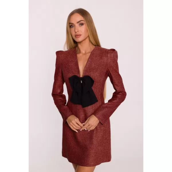  Dámské šaty MOE M869 MAROON 