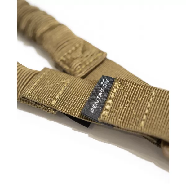  Taktický Popruh PENTAGON AMMA 2.0 RIFFLE SINGLE SLING K17074 BROWN GREY 