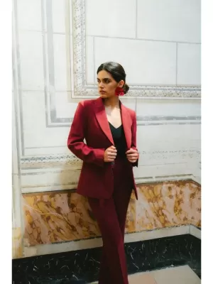 Dámské sako STYLOVE S417 MAROON