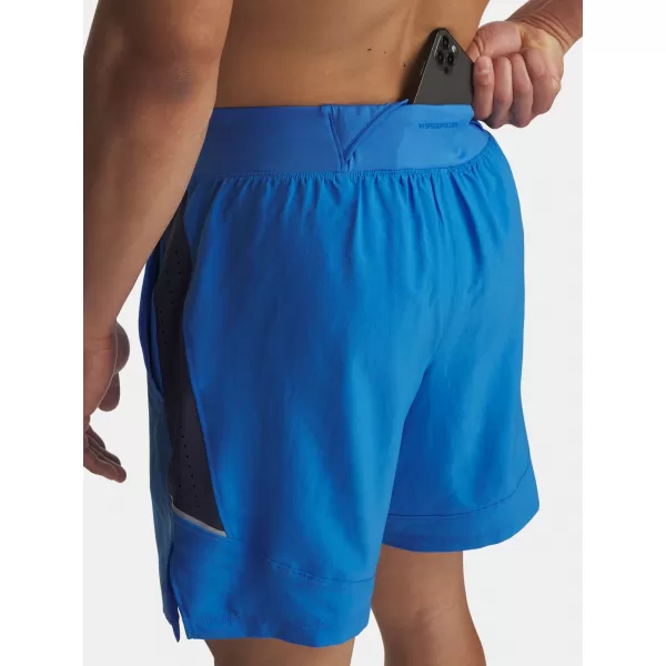  Pánské kraťasy UNDER ARMOUR UA LAUNCH PRO 2N1 7 SHORTS modrá 