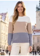 Dámský svetr ALTISPORT GINNY SVĚTLE BÉŽOVÁ