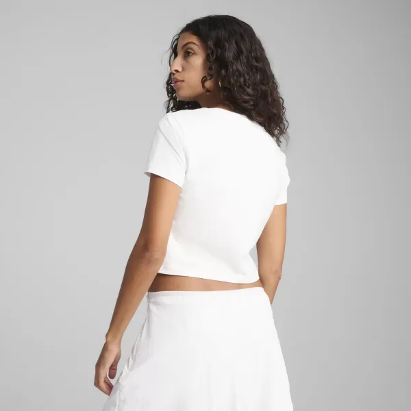  Dámské triko PUMA WARDROBE ESS BABY TEE 62974502 PUMA WHITE 