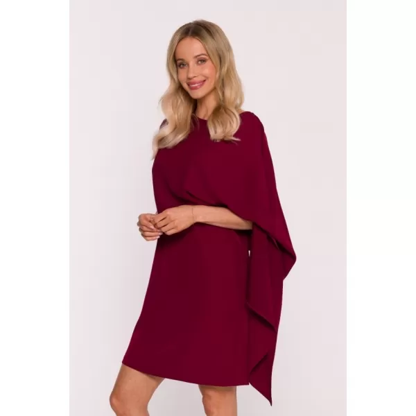  Dámské šaty STYLOVE S423 MAROON 