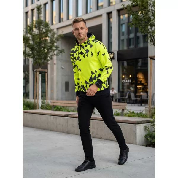  Pánská funkční mikina premium ALTISPORT VOJ/ALM108MI01 NEON ŽLUTÁ 