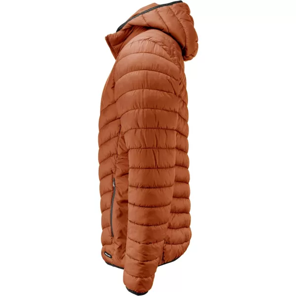  Pánská prošívaná bunda CUTTER & BUCK | MOUNT ADAMS JACKET MEN ORANGE RUST 