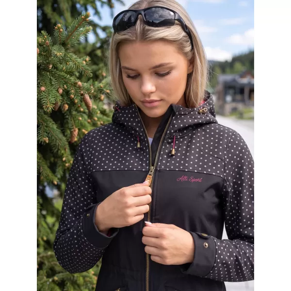  Dámská softshellová bunda ALTISPORT GEMEE ČERNÁ 