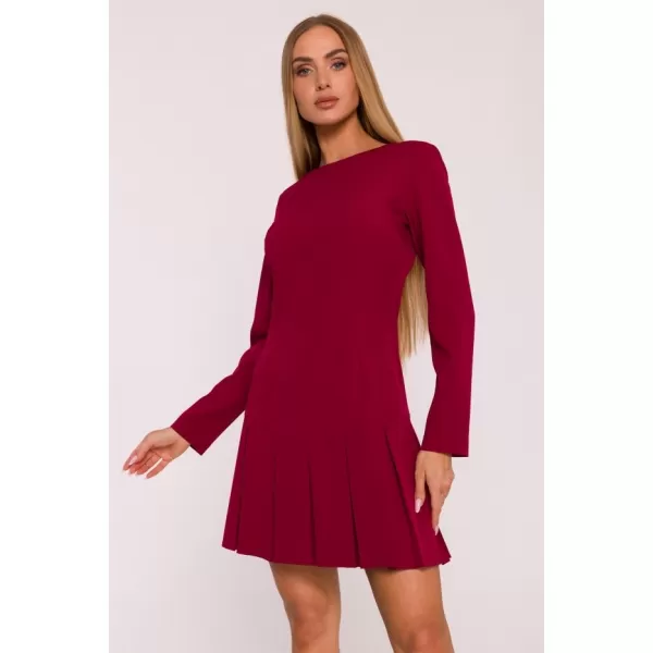  Dámské šaty MOE M872 MAROON 
