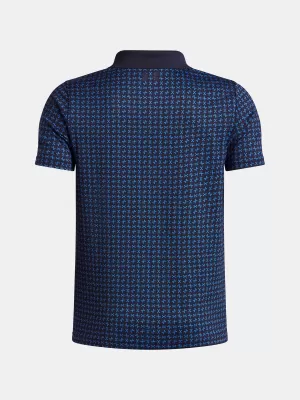 Chlapecké triko UNDER ARMOUR UA MATCHPLAY PRINTED POLO 1377349-411 MODRÁ