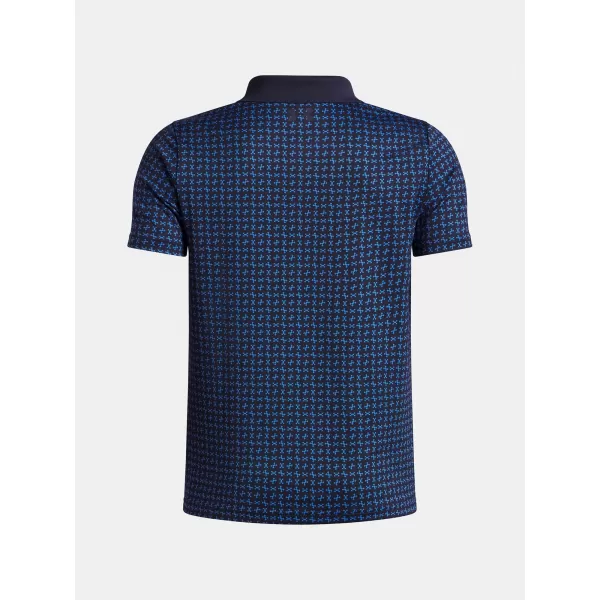  Chlapecké triko UNDER ARMOUR UA MATCHPLAY PRINTED POLO 1377349-411 MODRÁ 