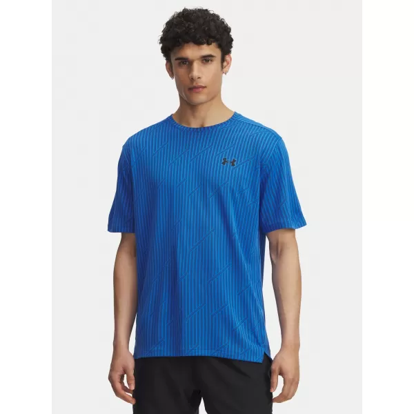  Pánské triko UNDER ARMOUR TECH VENT JACQUARD MODRÁ 