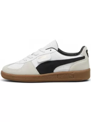 Dětské boty PUMA PALERMO LTH JR 39727501 PUMA WHITE/VAPOR GRAY/GUM