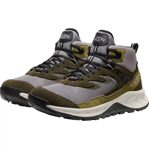  Pánské turistické boty KEEN HIGHTRAIL MID WP STEEL GREY/FOREST NIGHT 