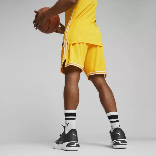  Pánské kraťasy PUMA HOOPS TEAM GAME SHORT 67662905 CYBER YELLOW 
