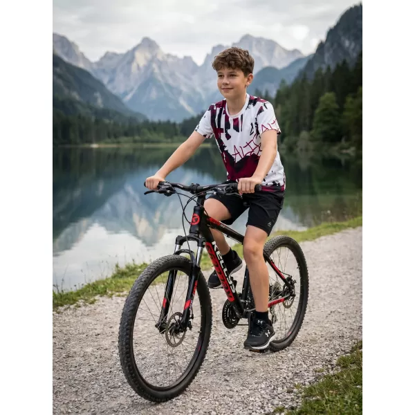  Dětské funkční triko premium ALTISPORT VOJ/ALK076TR01 WHITE/WINE 