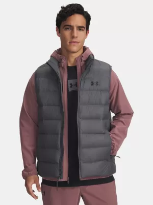 Pánská vesta UNDER ARMOUR LEGEND DOWN VEST 1385838-025 ŠEDÁ