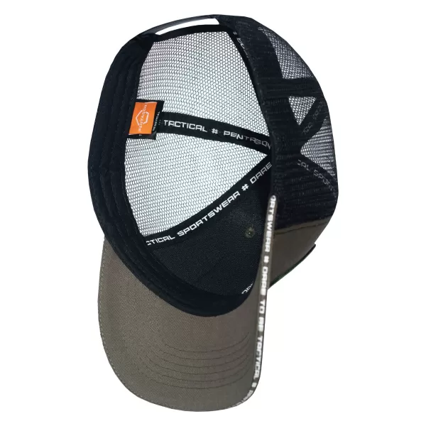  Čepice PENTAGON WILLS TRUCKERS TWILL CAP  K13055 BROWN GREY 