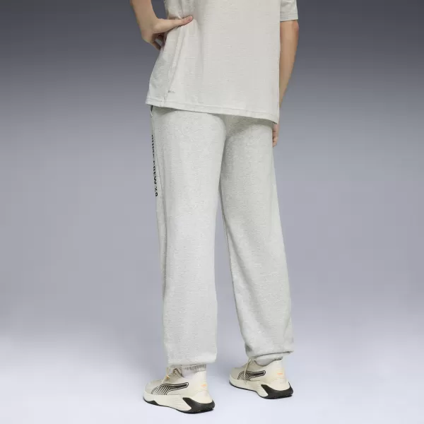  Pánské tepláky PUMA M GRAPHIC FRENCH TERRY JOGGER 52770304 LIGHT GRAY HEATHER 