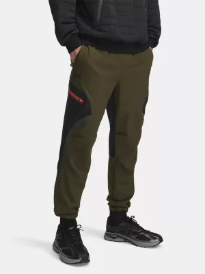Pánské sportovní kalhoty UNDER ARMOUR UA UNSTOPPABLE CARGO PANT 1390256-308 ZELENÁ