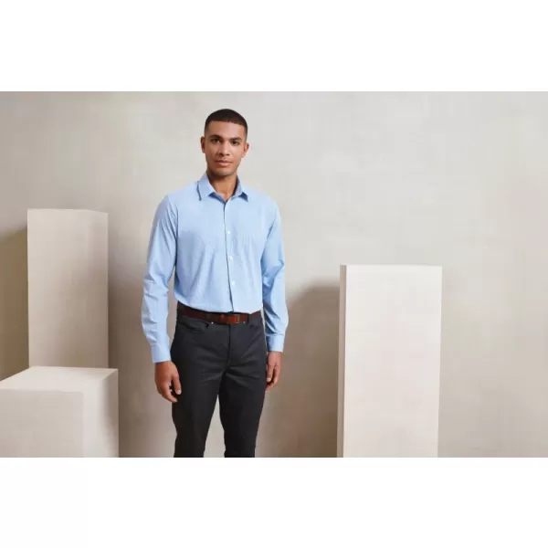  Pánská košile Premier | PR 220 LIGHT BLUE/WHITE 