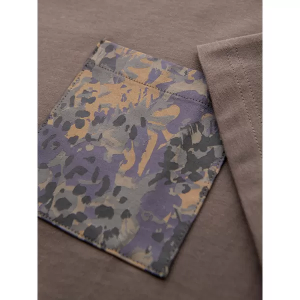  Pánské triko OMBRE OM-TSPT-0227 DARK OLIVE 