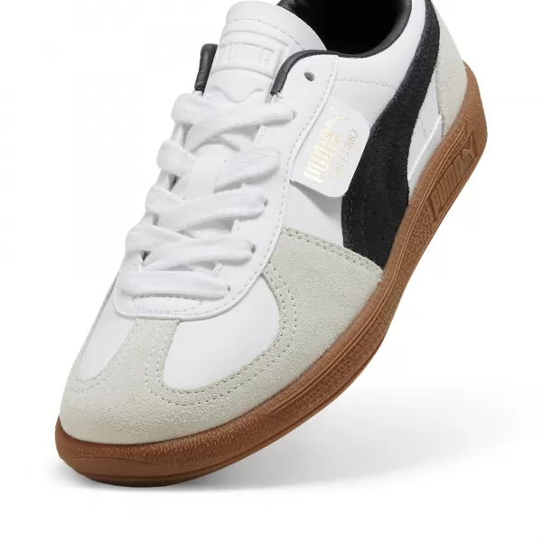  Dětské boty PUMA PALERMO LTH JR 39727501 PUMA WHITE/VAPOR GRAY/GUM 