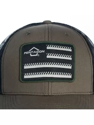 Čepice PENTAGON WILLS TRUCKERS TWILL CAP K13055 BROWN GREY