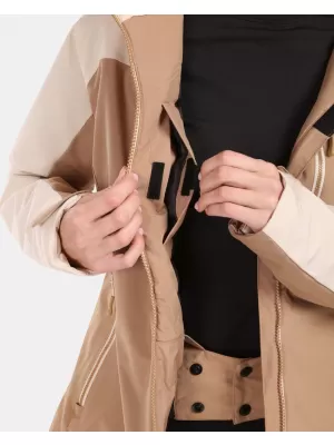 Dámská lyžařská bunda KILPI FLIP-W ZL0110KI BÉŽOVÁ