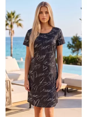 Dámské prodloužené triko/šaty premium ALTISPORT VOJ/ALW084SAT02 ČERNÁ